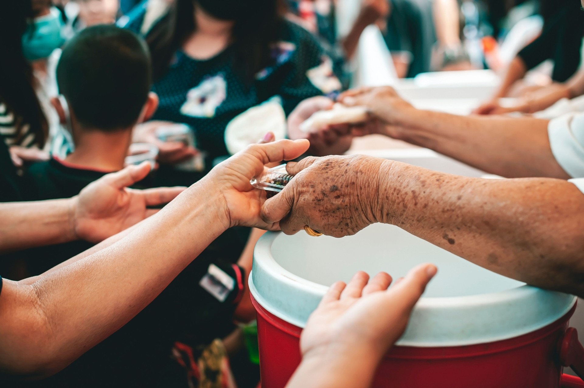 Food donations and helping the hungry and needy by providing free food.